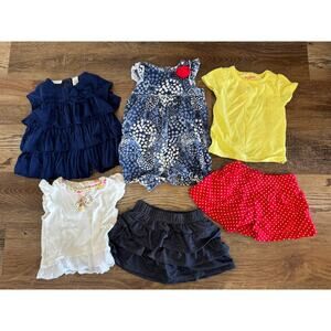 Girl's 6-9 Month Summer Lot of Clothing-One Piece Outfit, Skirts, Shirts